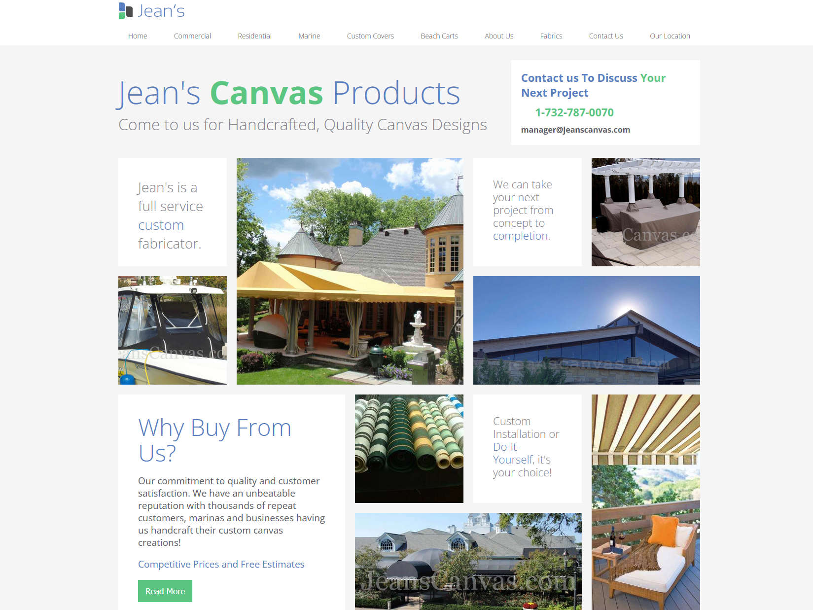 Jeanscanvas.com website